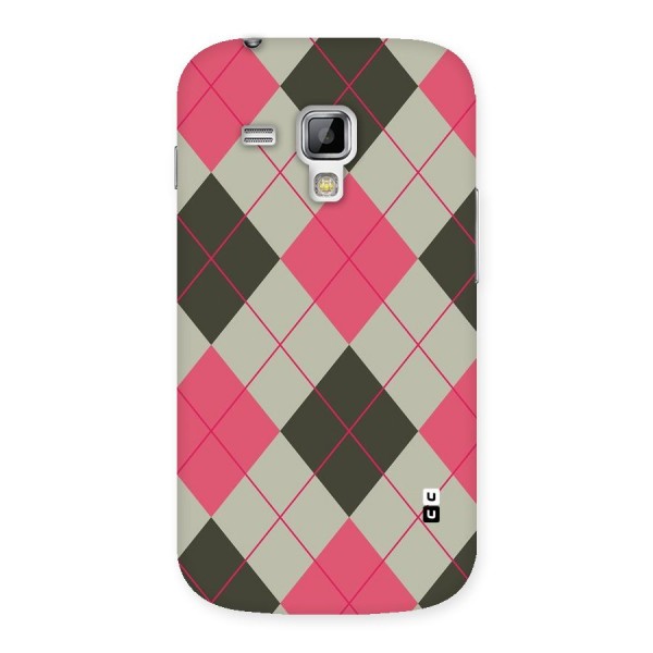 Check And Lines Back Case for Galaxy S Duos