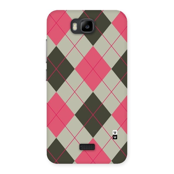 Check And Lines Back Case for Honor Bee
