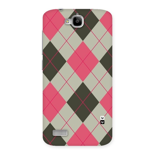 Check And Lines Back Case for Honor Holly