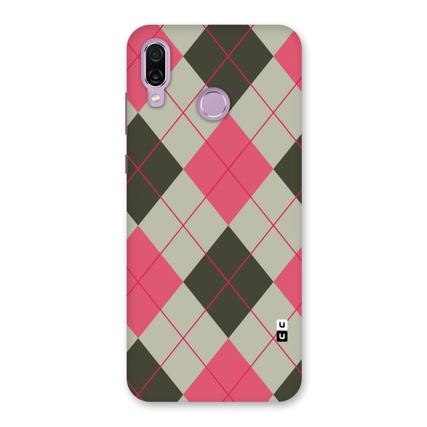 Check And Lines Back Case for Honor Play
