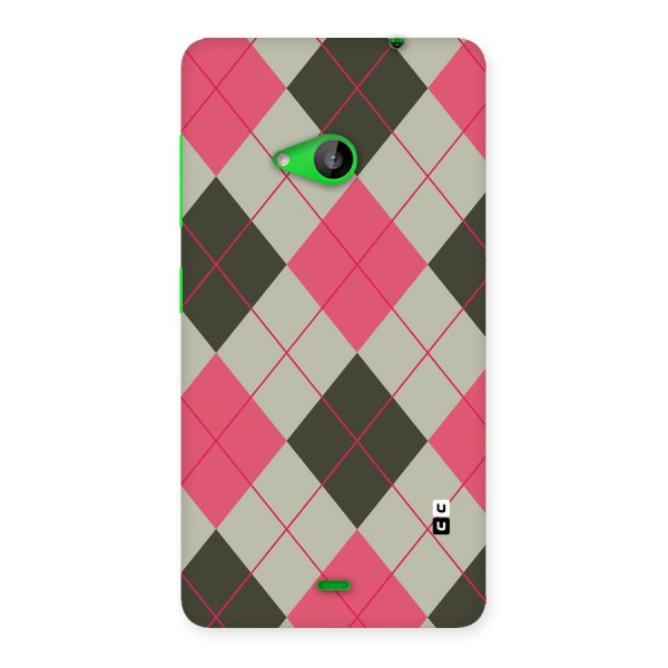 Check And Lines Back Case for Lumia 535