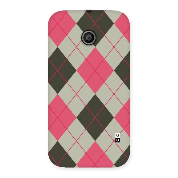 Check And Lines Back Case for Moto E