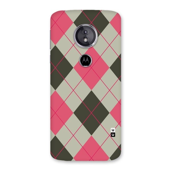 Check And Lines Back Case for Moto E5