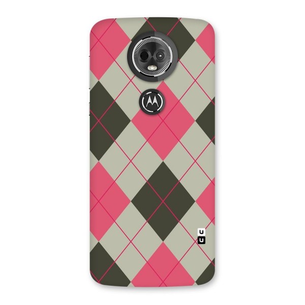 Check And Lines Back Case for Moto E5 Plus