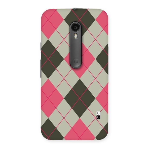 Check And Lines Back Case for Moto G Turbo