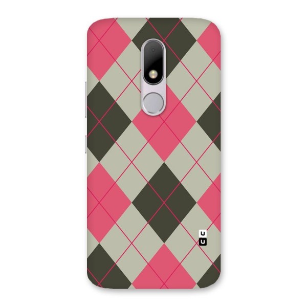Check And Lines Back Case for Moto M