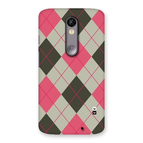 Check And Lines Back Case for Moto X Force