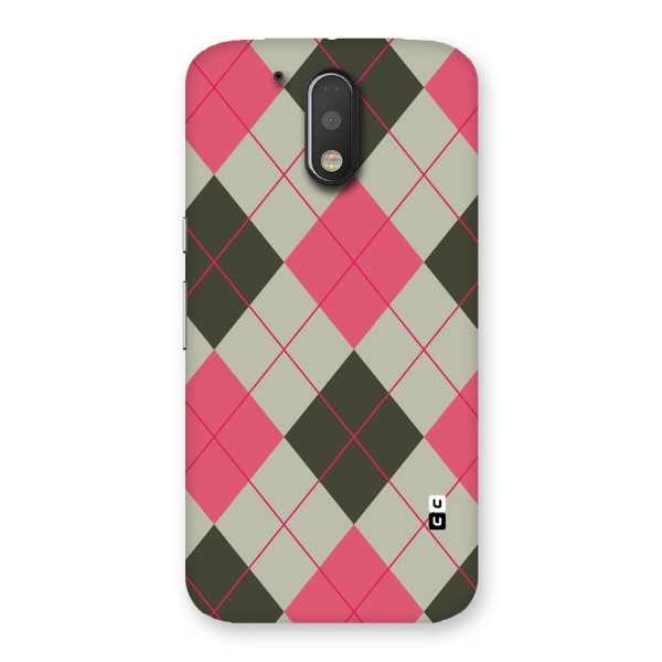 Check And Lines Back Case for Motorola Moto G4
