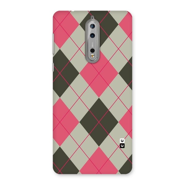 Check And Lines Back Case for Nokia 8