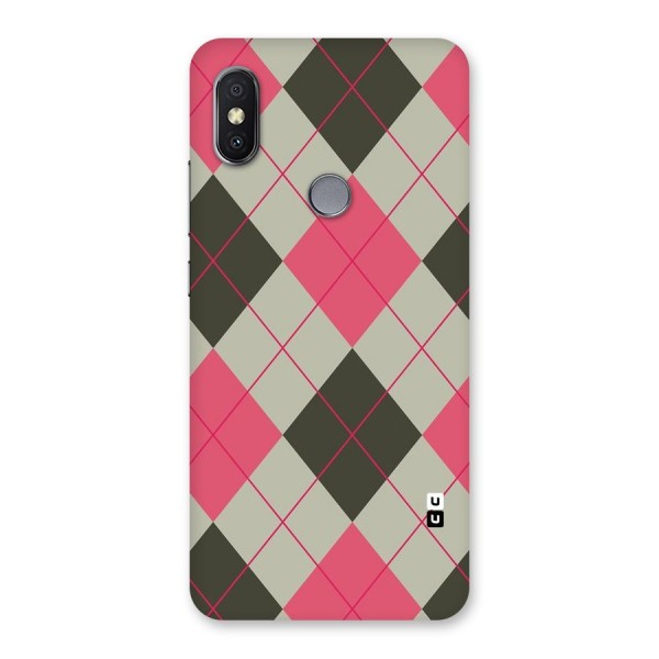 Check And Lines Back Case for Redmi Y2
