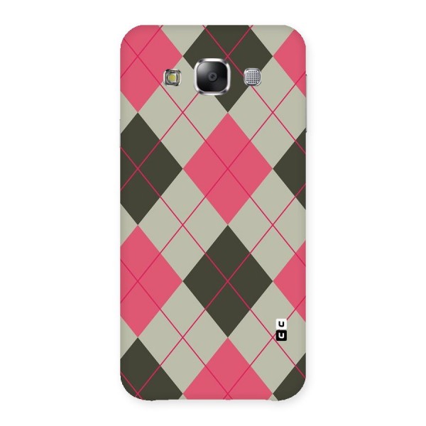 Check And Lines Back Case for Samsung Galaxy E5