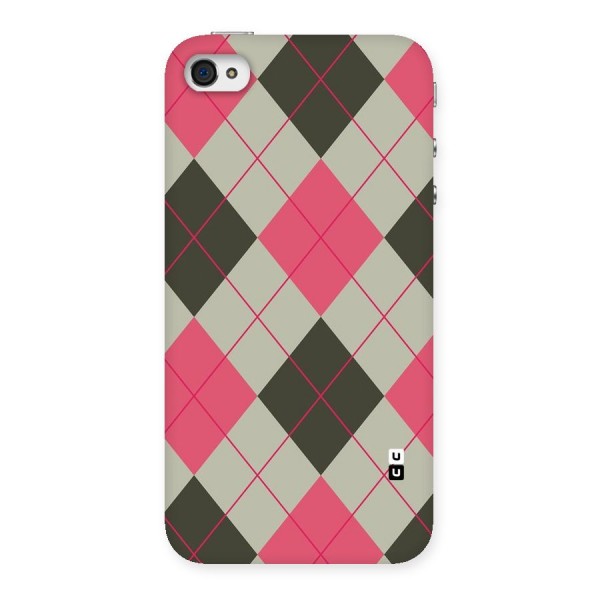 Check And Lines Back Case for iPhone 4 4s