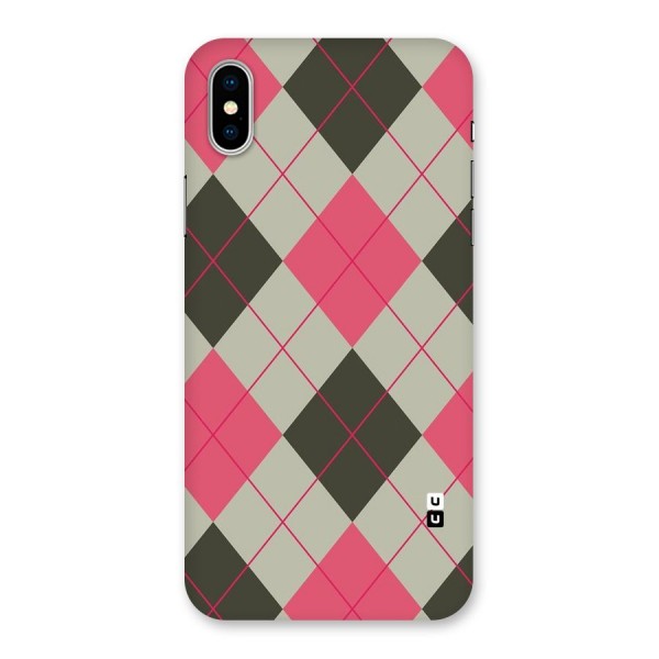 Check And Lines Back Case for iPhone X
