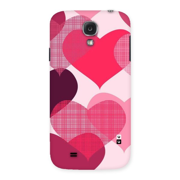 Check Pink Hearts Back Case for Samsung Galaxy S4