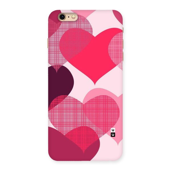 Check Pink Hearts Back Case for iPhone 6 Plus 6S Plus