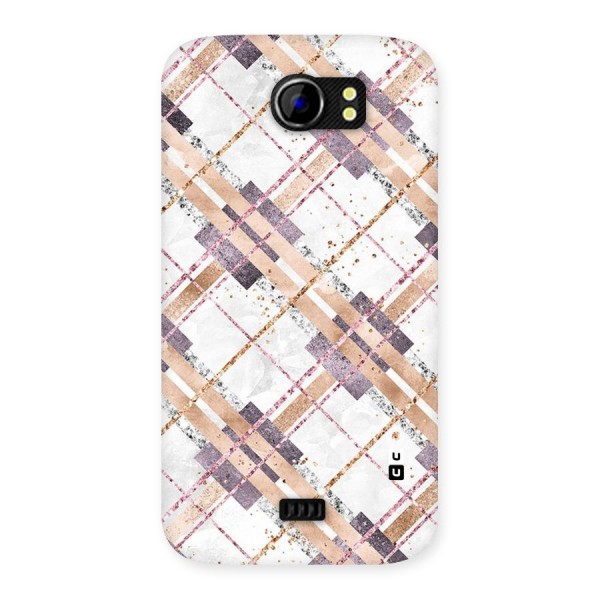 Check Trouble Back Case for Micromax Canvas 2 A110