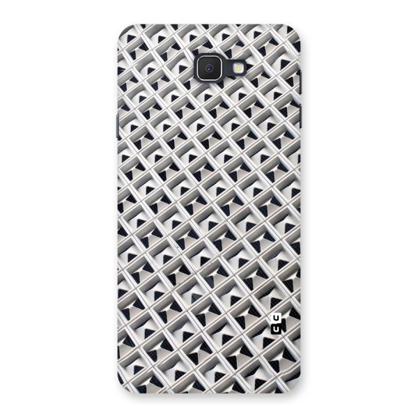 Check White Design Back Case for Galaxy On7 2016