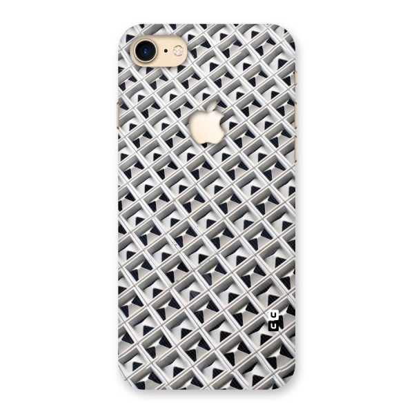 Check White Design Back Case for iPhone 7 Apple Cut