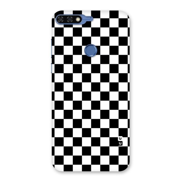 Checkerboard Back Case for Honor 7C