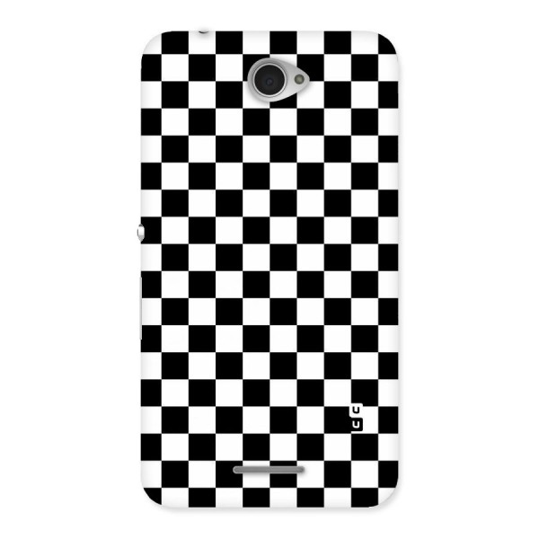 Checkerboard Back Case for Sony Xperia E4