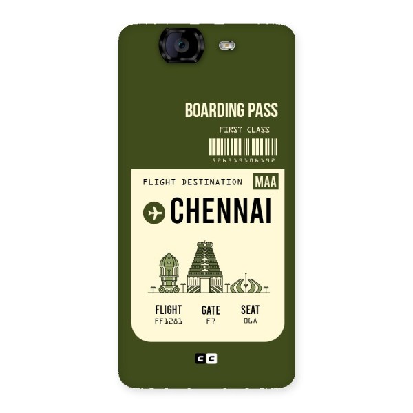 Chennai Boarding Pass Back Case for Canvas Knight A350