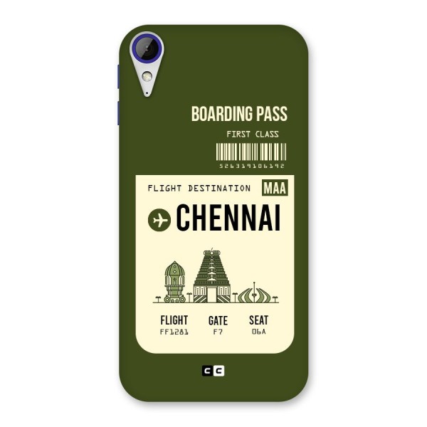 Chennai Boarding Pass Back Case for Desire 830
