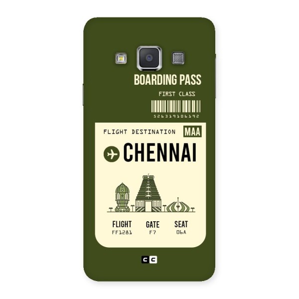 Chennai Boarding Pass Back Case for Galaxy A3