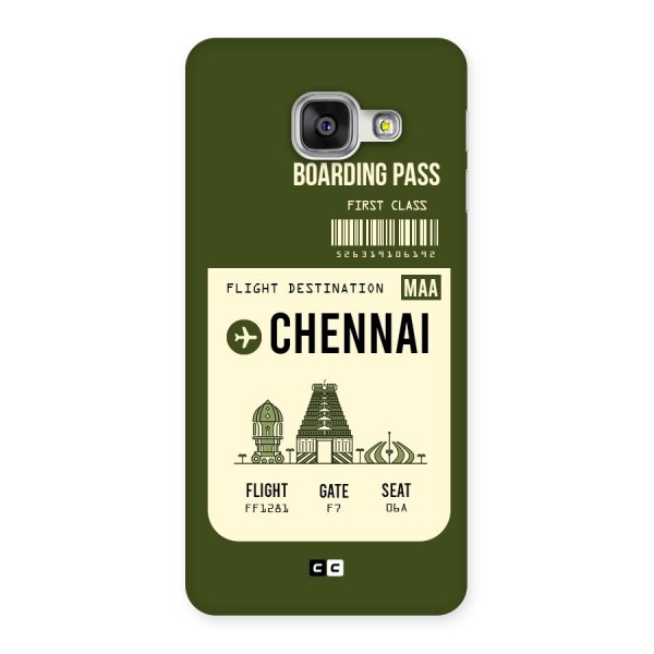 Chennai Boarding Pass Back Case for Galaxy A3 2016