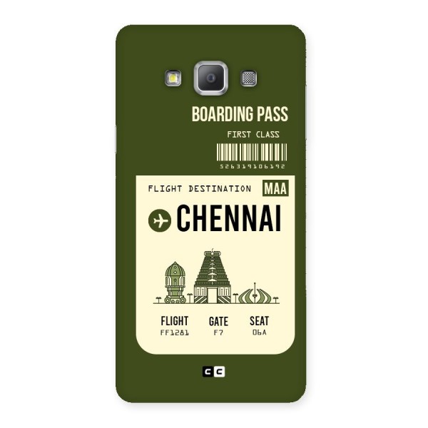 Chennai Boarding Pass Back Case for Galaxy A7