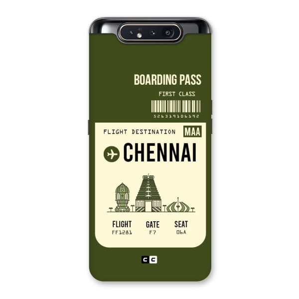 Chennai Boarding Pass Back Case for Galaxy A80