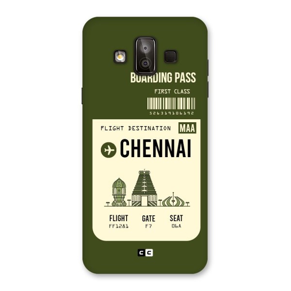 Chennai Boarding Pass Back Case for Galaxy J7 Duo