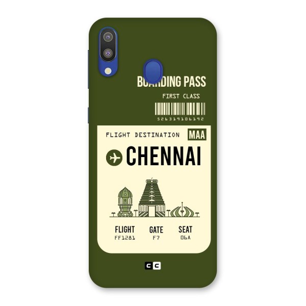 Chennai Boarding Pass Back Case for Galaxy M20