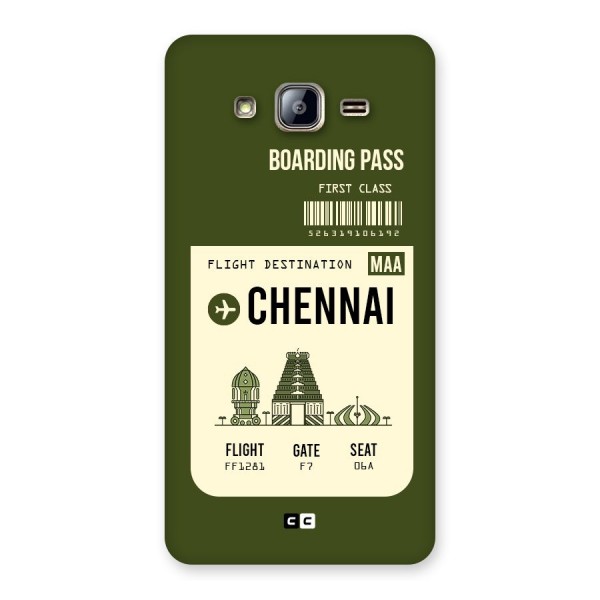 Chennai Boarding Pass Back Case for Galaxy On5