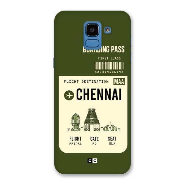 Chennai Boarding Pass Back Case for Galaxy On6