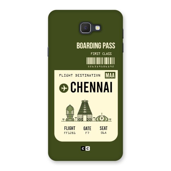 Chennai Boarding Pass Back Case for Galaxy On7 2016