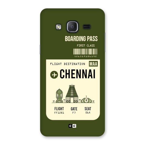 Chennai Boarding Pass Back Case for Galaxy On7 Pro