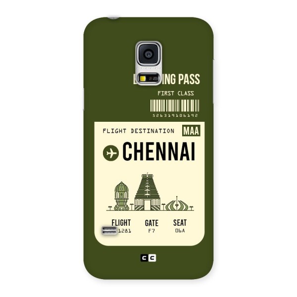 Chennai Boarding Pass Back Case for Galaxy S5 Mini