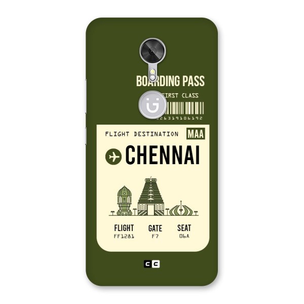 Chennai Boarding Pass Back Case for Gionee A1
