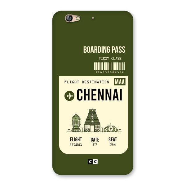 Chennai Boarding Pass Back Case for Gionee S6