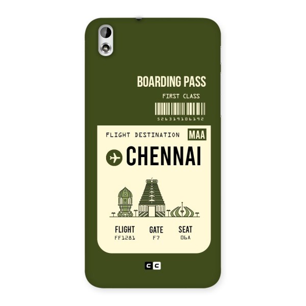 Chennai Boarding Pass Back Case for HTC Desire 816