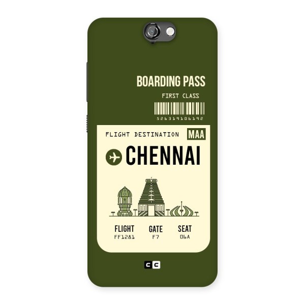 Chennai Boarding Pass Back Case for HTC One A9