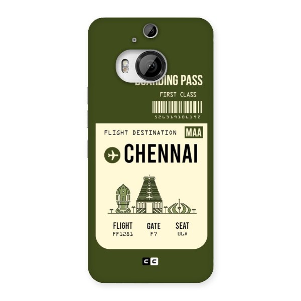Chennai Boarding Pass Back Case for HTC One M9 Plus