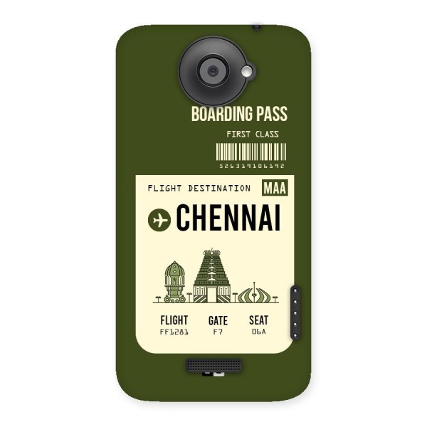 Chennai Boarding Pass Back Case for HTC One X