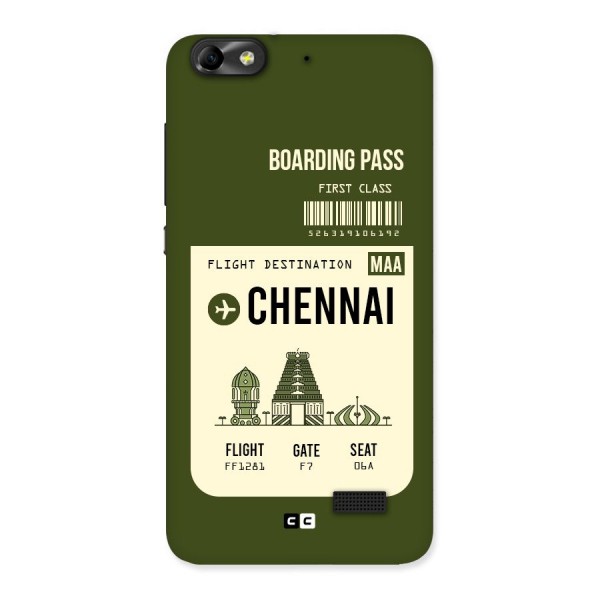 Chennai Boarding Pass Back Case for Honor 4C