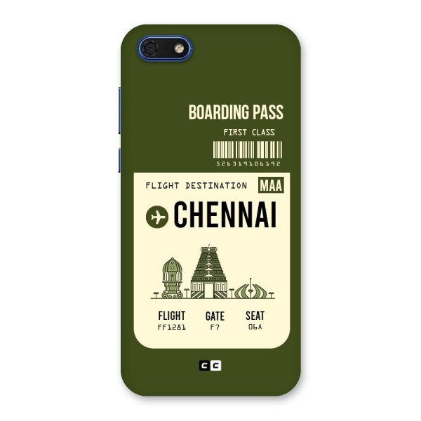 Chennai Boarding Pass Back Case for Honor 7s