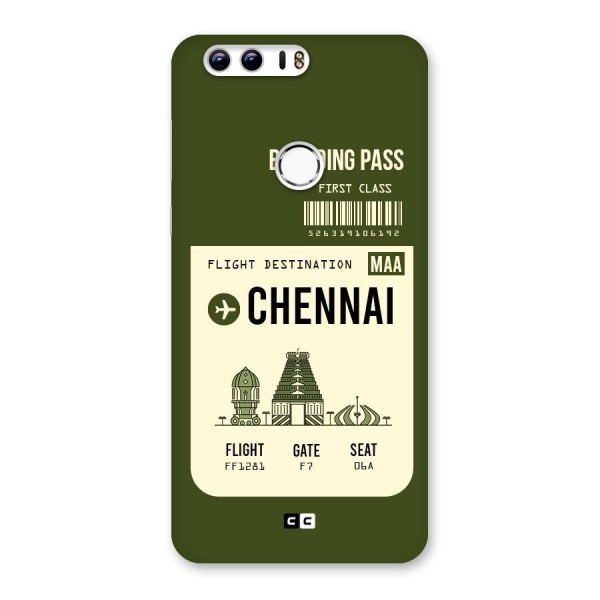 Chennai Boarding Pass Back Case for Honor 8