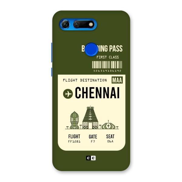 Chennai Boarding Pass Back Case for Honor View 20