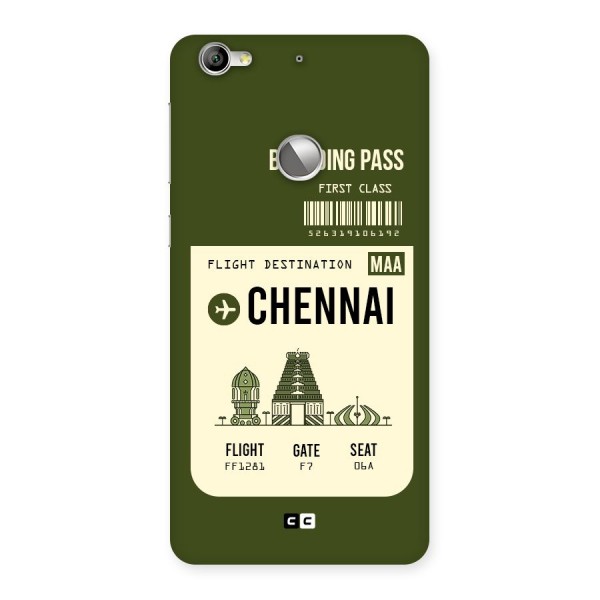 Chennai Boarding Pass Back Case for LeTV Le 1s