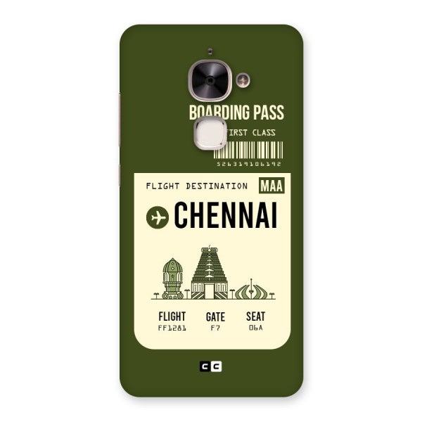 Chennai Boarding Pass Back Case for Le 2