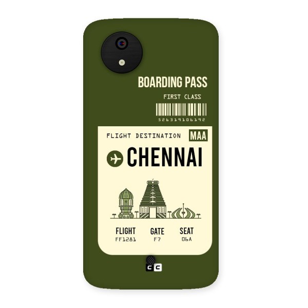 Chennai Boarding Pass Back Case for Micromax Canvas A1